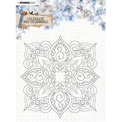 StudioLight Celebrate New Beginnings Clear Stamp - Flower Ornament Nr. 519
